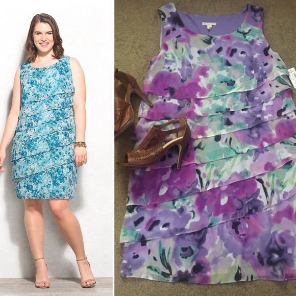 Dress Barn Dresses & Skirts - Floral tiered dress 👗